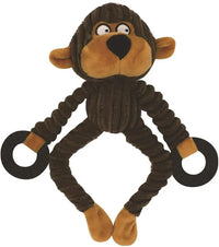 HKM-995859 Interactive Plush Monkey Squeaky Dog Toy for Chewing and Play