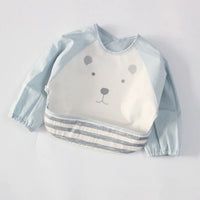 HKM-785619 Baby Bibs with PU Fabric Silicon Soft Mommy Loving Infants & Toddlers for Feeding Waterproof Warm Washable