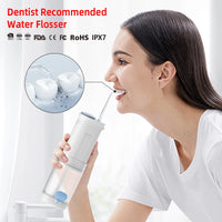 HKM-683795 Portable Mini Water Flosser for Dental Care - Efficient Household Water Jet Cleaner with Enhanced Battery Performance