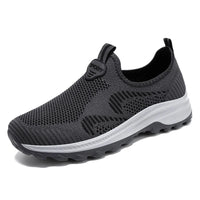HKM-065875 B-YD17 Men's Recreational Sports Running Shoes Knitted Mesh Surface Refreshing Breathable Sole Soft Non-slip Stock
