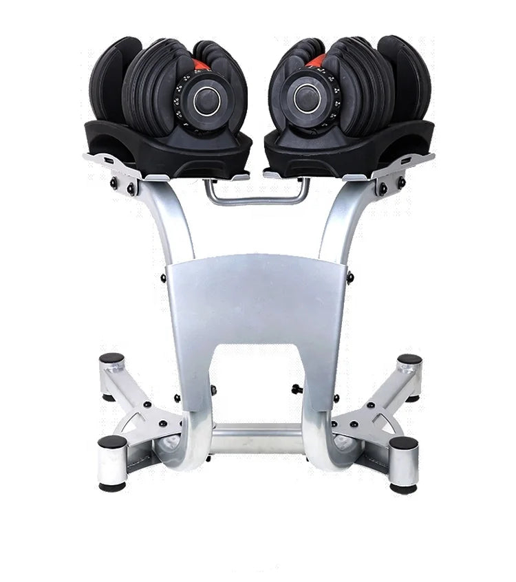 HKM-485587 Adjustable 90lb Dumbbell Set for Home Gym Workout and Muscle Building Fitness Equipment