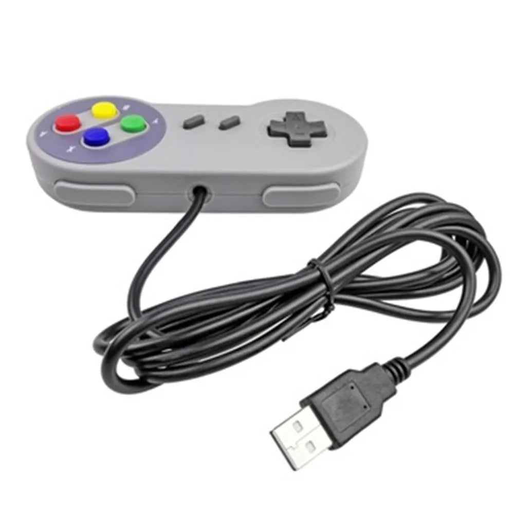 HKM-412691 SNES Classic USB Game Controller for Windows PC and Mac – Retro Gamepad for Nostalgic Gaming Experience