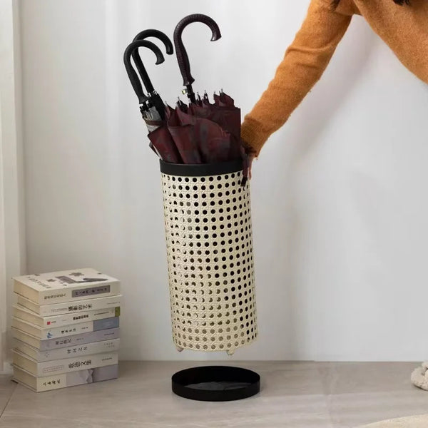 Nordic Home Customizable Metal Commercial Storage Rack Easy-to-Move Hotel Umbrella Stand for Apartment Use