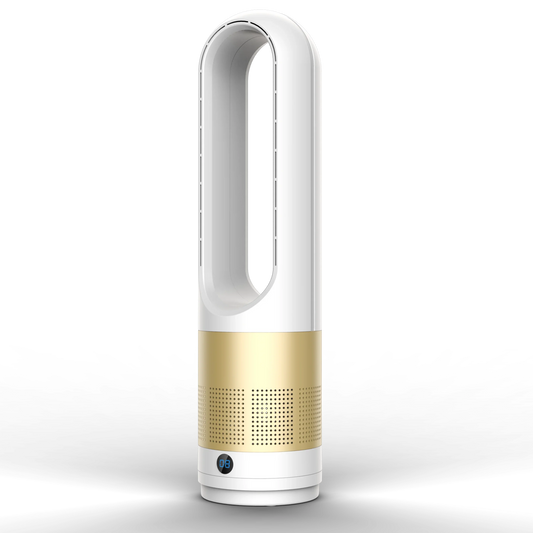 KTX-803219 Bladeless Dual-Use Fan with Air Purification, 8-Speed Cooling and Heating, Remote and Touch Control