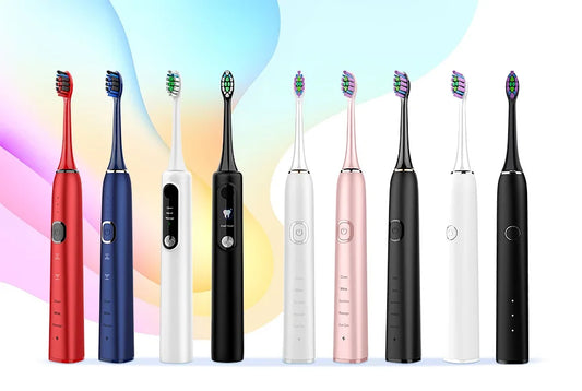 HKM-536915 Custom Shaped Type C Sonic Self-Cleaning Extra Soft Electric Toothbrush with Replacement Heads