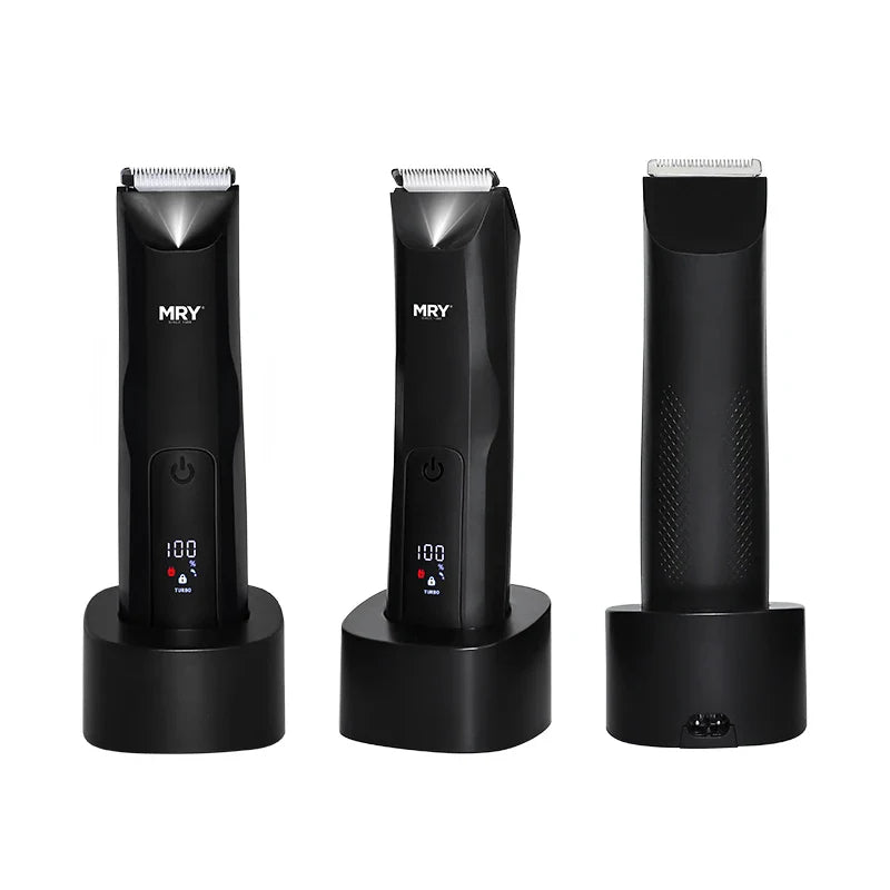 HKM-307539 Waterproof Back Shaver and Body Groomer for Men, IPX7 Rated, Ideal Trimmer for Sensitive Areas