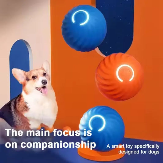 HKM-439955 Automatic Rolling Cat Ball Toy - Interactive Smart Electric Toy for Cats and Dogs
