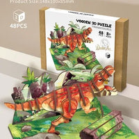 HKM-855891 Wooden 3D Insect Puzzle Set - Butterfly and Bee Models for Kids Educational Fun