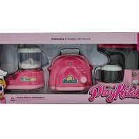 HKM-049043 Colorful Plastic Kitchen Play Set for Kids - Fun Household Appliances Toys