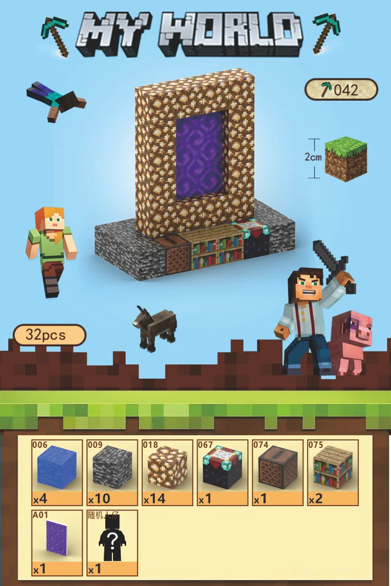 KTX-997779 Magnetic Cube Building Block Set - 2cm DIY Sensory Game for Creative Play and STEM Learning