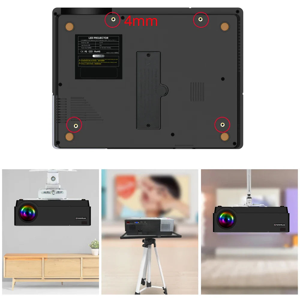 KTX-138131 Full HD 1080P Home Theatre Projector with Smart Features and 4K LED Capability