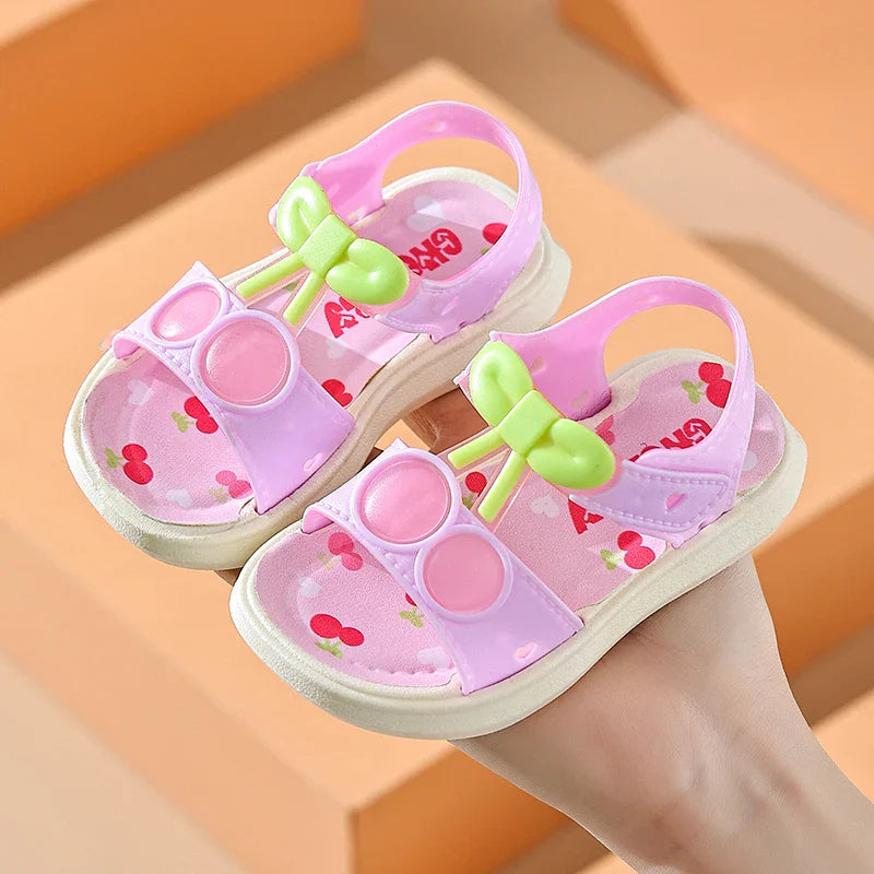 HKM-820691 Latest Design Summer Casual Cartoon Infant SandalsSoft Sole Non-Slip Beach Shoes Baby Cute Outdoor Baby Slippers