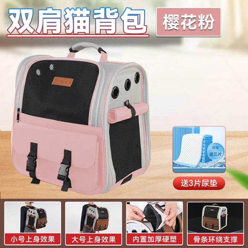 HKM-143891 Portable Foldable Breathable Pet Carrying Bag for Small Animals up to 11.5kg