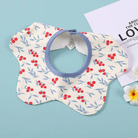 HKM-966419 Wholesale Baby Bib Printed Pattern Spring Summer Waterproof Wool 360° Rotatable Children's Saliva Towel Kids