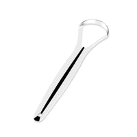 HKM-504147 Stainless Steel U-Shaped Tongue Cleaner Set with Laser Logo - Oral Care Hygiene Kit