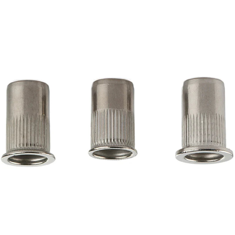 KTX-869907 M4 M10 Stainless Steel Blind Rivet Nuts, B8/B8M/B8T, Polished Flat Head, Metric Sizes