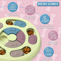 HKM-700947 Interactive Dog Puzzle Toy - Slow Feeder and Treat Dispenser for Engaging Play and Training