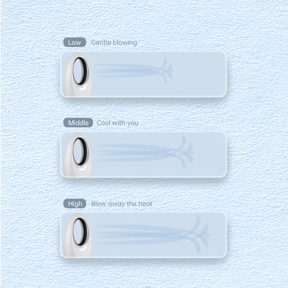 KTX-508307 Bladeless Electric Personal Cooling Fan for Home and Office Use