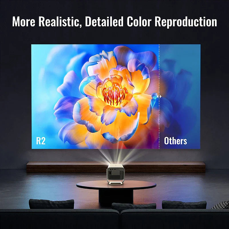 KTX-908755 Smart Home Cinema R2 Pro Projector with Auto Keystone and Obstacle Avoidance Technology