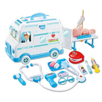 HKM-868243 Doctor Toy Set with Ambulance Car and Medical Kit for Role Play and Imaginative Play
