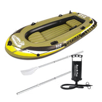 HKM-224595 Inflatable Fishing Boat Set - 300 Model, 252cm x 125cm x 40cm, PVC Material
