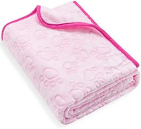 HKM-176659 Soft and Warm 40"x32" Pet Blanket for Dogs and Cats, Machine Washable, Fleece Material, Ideal for Indoor Use