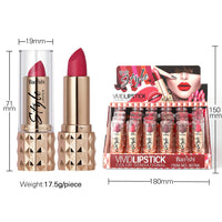 HKM-456723 Matte Rose Lipstick and Non-Stick Velvet Cup Lip Gloss Set - Vegan, Moisturising, Waterproof, MSDS Certified