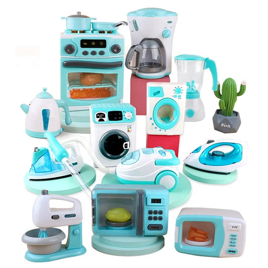 KTX-322323 Children's Pretend Play Kitchen Set with Coffee Machine for Imaginative Role Play