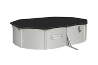 HKM-782803 Endless Outdoor Portable Family Swimming Pool - Bestway Hydrium Steel Wall Container