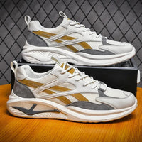 HKM-196947 JSYWD-300 Men's Casual Running Shoes Lightweight Soft Mesh Comfortable Breathable PU Insole Anti-Slip for Spring & Autumn