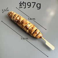 KI liangpeng Simulation Food Japanese-style charcoal barbecue photo Gluten Crispy Bone balls chicken skewers model window