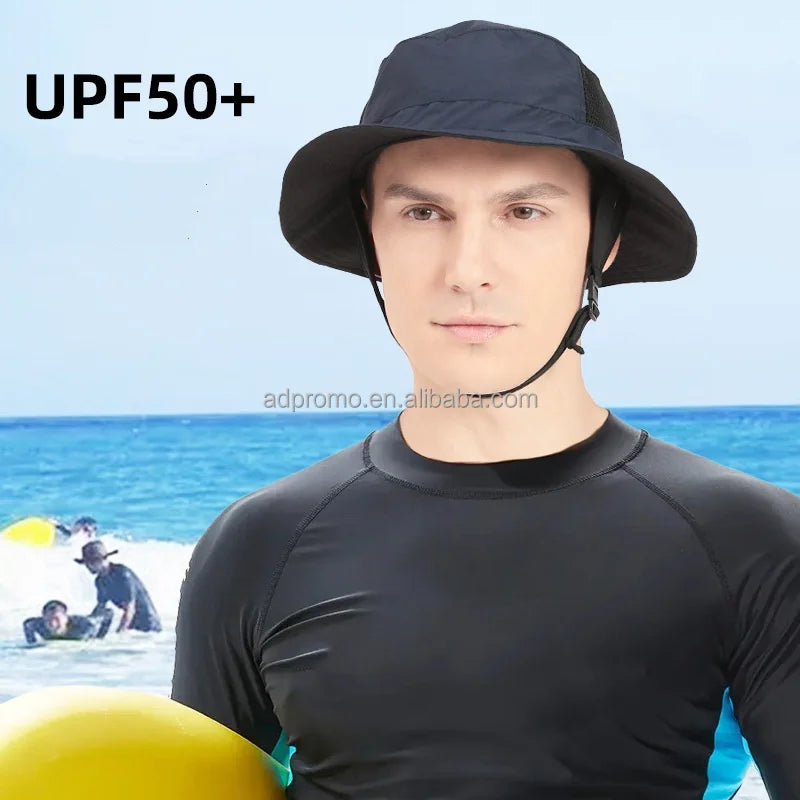 HKM-190675 UPF 50+ Sun Protection Bucket Hat for Outdoor Water Sports and Activities