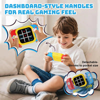 HKM-642323 2-in-1 Digital Handheld Tic Tac Toe Game Console for Engaging Fun Entertainment