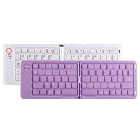 HKM-100819 Folding Bluetooth Keyboard for Tablets and Phones, Ultra Thin Design, Compatible with iPad and More