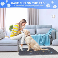 HKM-174355 Non-Slip Reusable Washable Dog Training Pee Pads - Absorbent Pet Mat for Easy Clean-Up