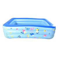 HKM-881107 Inflatable Rectangular Swimming Pool for Children - Outdoor Backyard Garden PVC Pool