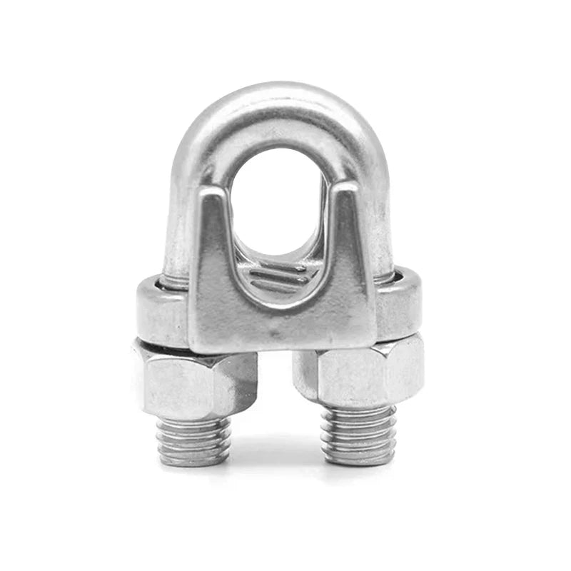 KTX-197587 Stainless Steel Wire Rope Clips and U Bolt Saddle Fasteners for M2-M14 Wire Ropes