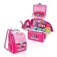 HKM-917971 Pink Kitchen Toy Set for Kids - Pretend Play Cooking Simulation for Ages 2 to 13 Years