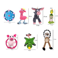 HKM-815059 Interactive Chew Toy for Dogs – Funny Animal Shape Squeaker Puppy Training Accessory