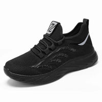 HKM-590163 B-5103Men's Elastic Breathable Mesh Fly Knit Shoes China Anti Odor Sneaker Manufacturer
