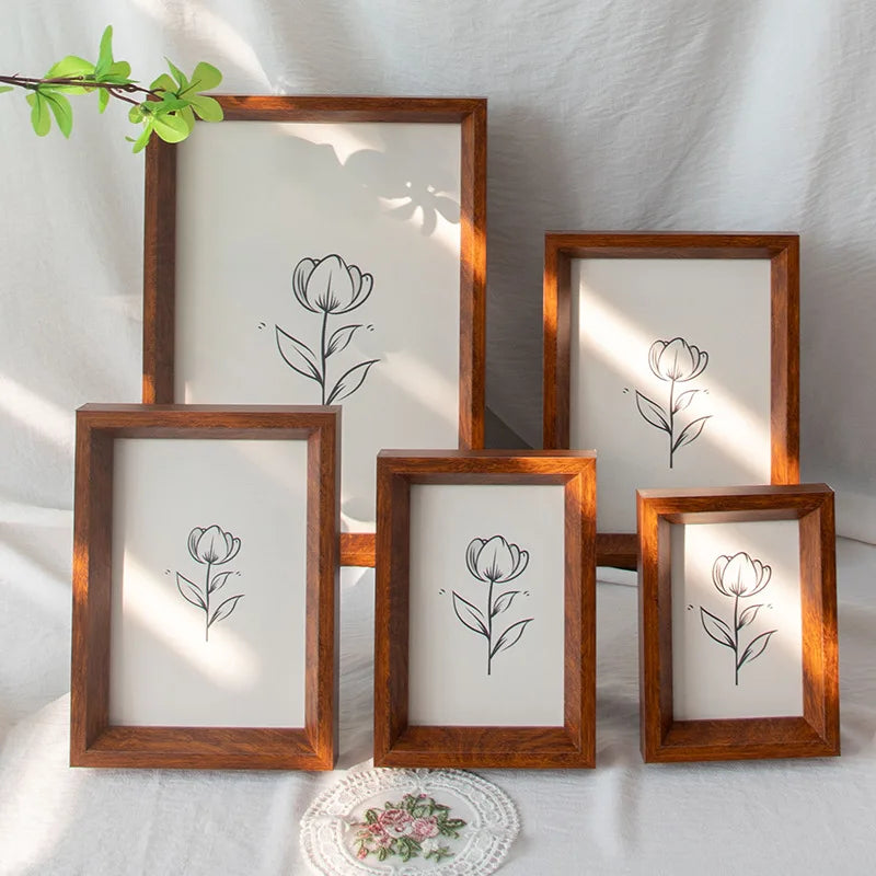 KTX-407699 Handmade Wooden Photo Frame - Custom Size, Environmentally Friendly Materials