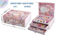 HKM-195923 Kids Washable Makeup Set for Pretend Play - Includes Realistic Cosmetics for Ages 2-13