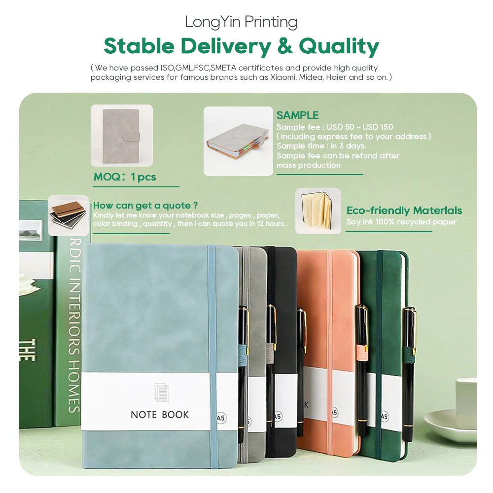 KTX-276883 Customisable Student Notebooks for School Use, High-Quality Paper, Durable Binding