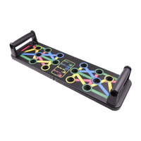HKM-534163 Multifunctional Foldable Push Up Board with 14-in-1 Exercise Features for Home Gym Fitness