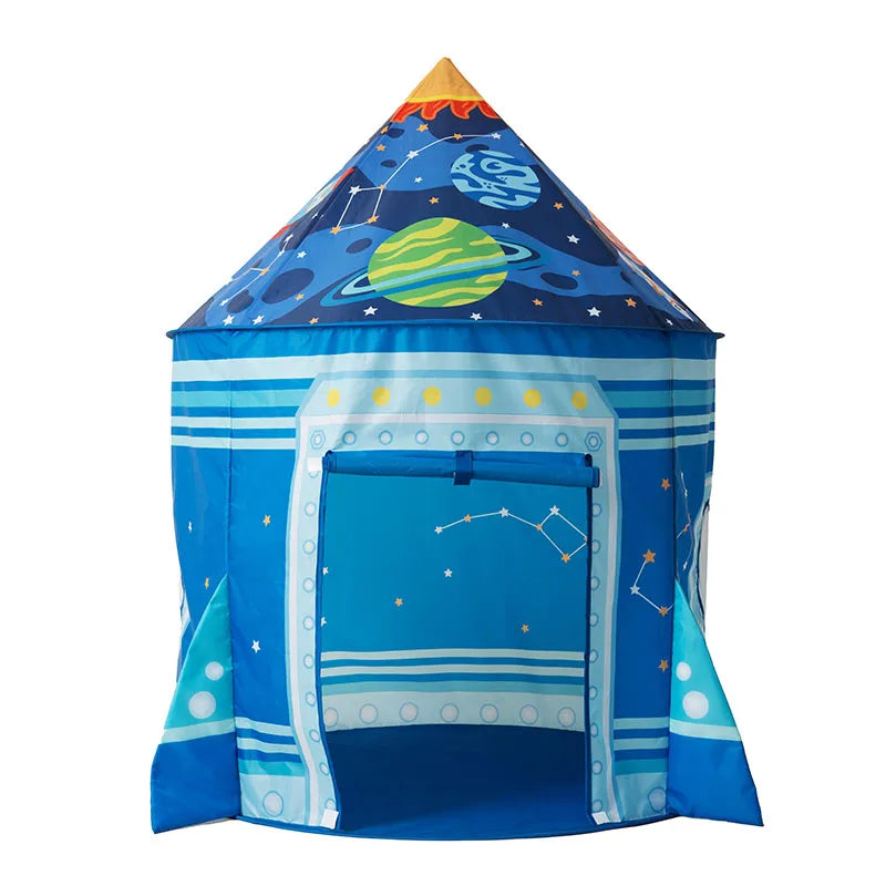 KTX-151571 Pink and Blue Princess Castle Tent for Indoor and Outdoor Play