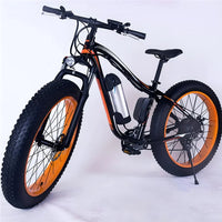 26'' EU UK Warehouse Fat Tire Electric City Bike 48V 17.5Ah Long-Range E-Bike 7 Speed Aluminum Alloy CE Adults