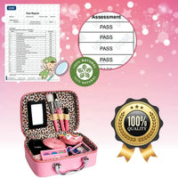 HKM-277267 Kids Washable Makeup Play Set with Mini Makeup Bag for Ages 2-12