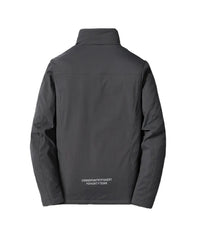 HKM-226259 Customizable Men's Winter Warm Jacket for Middle-Aged and Elderly Hooded Long and Loose Top with Velvet Addition Thickening