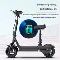 Lightweight Folding Electric Scooter with Seat for Adult Urban Commute