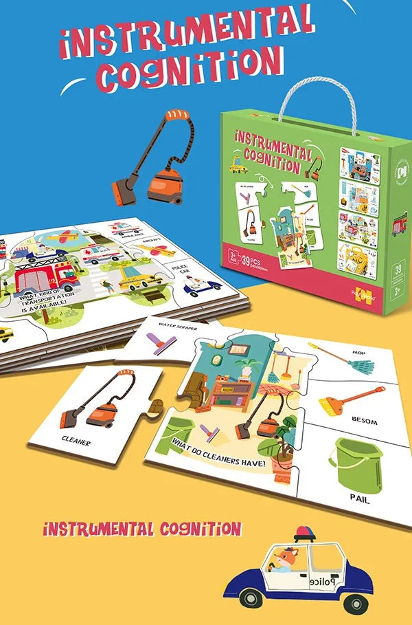 HKM-741779 3D Jigsaw Puzzle Music Box DIY Educational Toy for Children, Cognitive Development